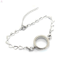 New arrival stainless steel butterfly chain slave bracelet jewelry, bracelet with locket pendant